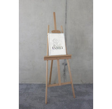 Houten schildersezel met bedrukt canvas