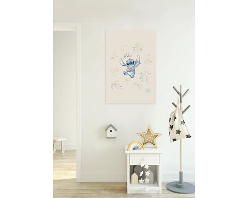 Decoratieve kinderkamer met Stitch-motief op canvas