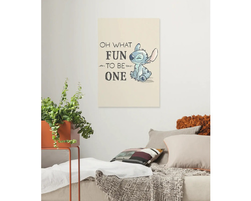 Decoratieobject met Stitch-motief in de woonkamer