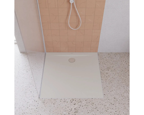 Vierkante douchebak met douchekop