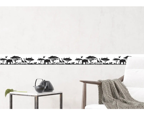 Muursticker met diermotieven van de Afrikaanse savanne