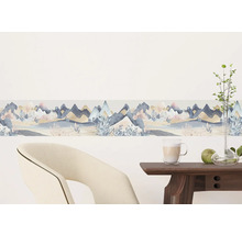 Wandborder met berglandschapmotief in de kamer