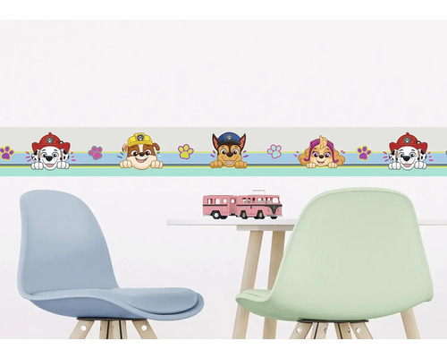 Kinderkamer gedecoreerd met Paw Patrol rand
