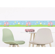 Wandborder met Peppa Pig-motief in kinderkamer