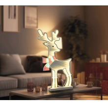 Decoratief, lichtgevend rendier voor de kerstperiode in de woonkamer.