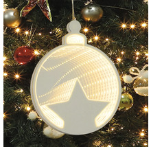 Kerstbal met ster en LED-verlichting