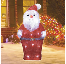 Verlichte kerstman als kerstdecoratie voor buiten