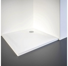 Vierkante douchebak met afvoer