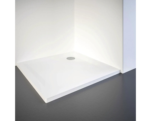 Vierkante douchebak met afvoer