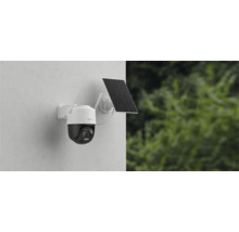 Beveiligingscamera met zonnepaneel voor buitenmontage