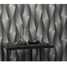 Abstract grijs behangontwerp met geometrische vormen