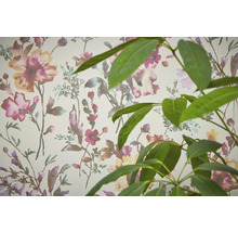 Behang met bloemmotief