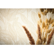 Behang met bladerpatroon