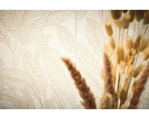 Behang met bladerpatroon
