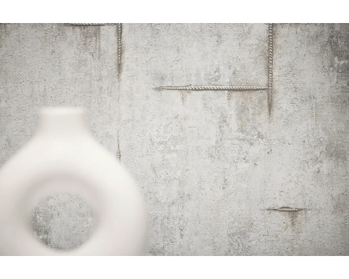 Decoratieve witte keramische vaas met gat