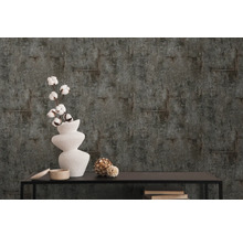 Decoratief behang met een patroon van stalen wapening op een gestructureerde achtergrond