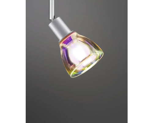 Plafondspot met glazen kap