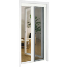 Open deur met insectenhor