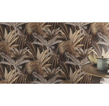 Behang met tropisch plantenpatroon