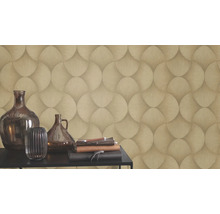 Wanddecoratie met behang met motief en decoratieve elementen