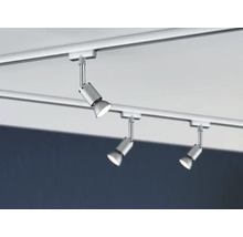 Drie spots op een railsysteem voor plafondverlichting