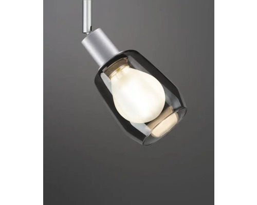 Lamp met helderglazen behuizing