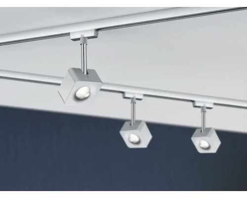 Plafondrail met drie spots voor binnenverlichting