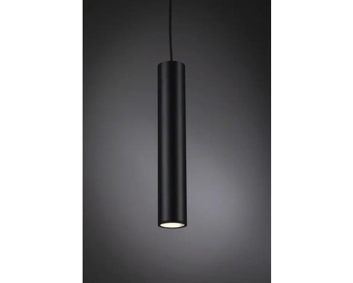 Zwarte cilindrische hanglamp