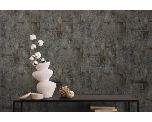 Decoratief behang met lineair patroon en industrieel design voor woonruimtes