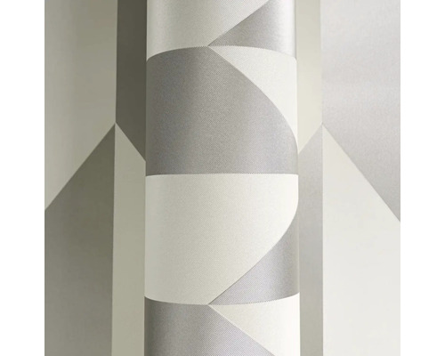 Behang met geometrisch patroon in grijs
