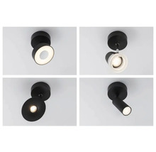 Vier plafondlampen in verschillende uitvoeringen