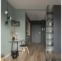 Inrichtingsidee voor een hal met tafel, stoel en rek