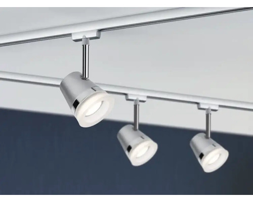 Railspot met drie lampen op een rail