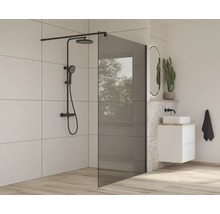 Moderne badkamer met glazen douchewand en douchearmatuur