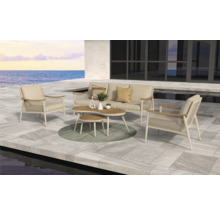 Tuinmeubelset met bank, stoelen en tafel voor buiten