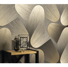Decoratief behang met abstract design in interieur