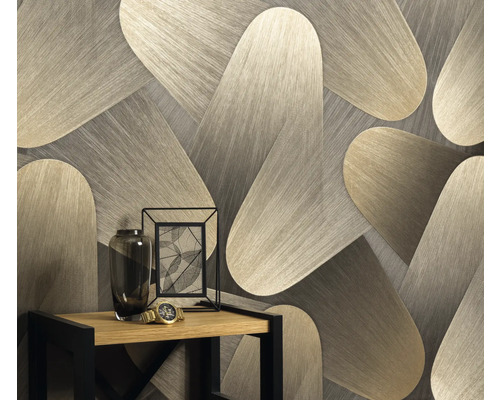 Decoratief behang met abstract design in interieur