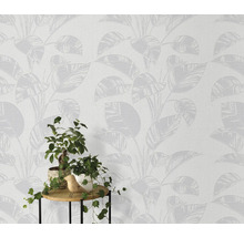 Behang met plantenmotief in interieur