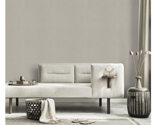 Modern ingerichte woonkamer met bank, decoratie en vloerkleed