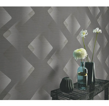 Decoratief behang met geometrisch patroon in interieur
