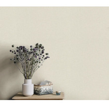 Decoratieve wand met vaas, distels en mand