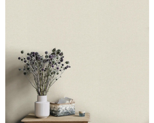 Decoratieve wand met vaas, distels en mand