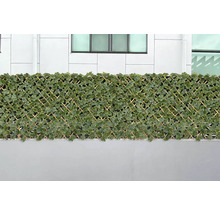 Decoratieve privacymuur met kunstbladeren