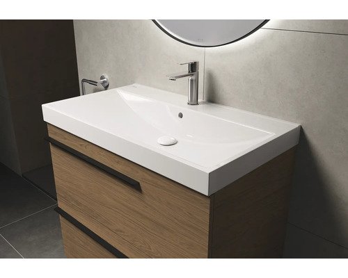 Wastafelonderkast met twee laden en opzetwastafel