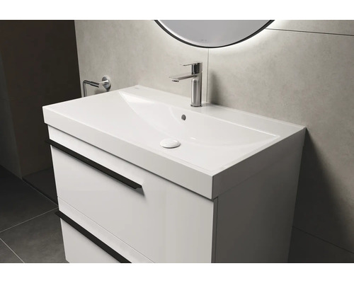 Wastafelmeubel met twee lades en opzetwastafel