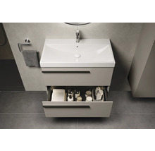 Wastafelonderkast met lade in moderne badkamer