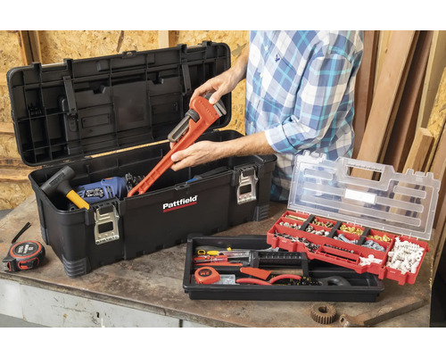 Gereedschapskist met gereedschap en accessoires