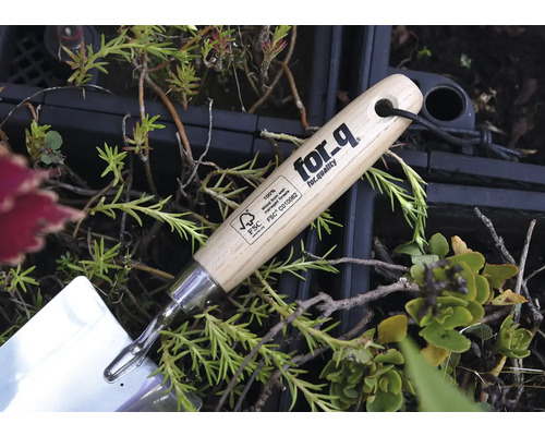 For_q plantenschep met houten handvat