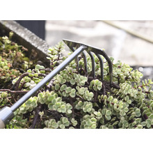 Tuinhark voor grondbewerking tussen planten