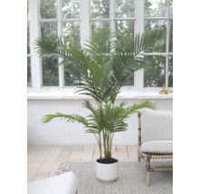 Kunstmatige Areca palm in witte pot als kamerdecoratie